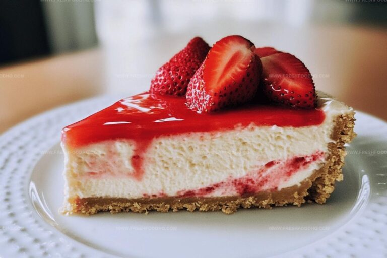 White Chocolate Strawberry Cheesecake Recipe