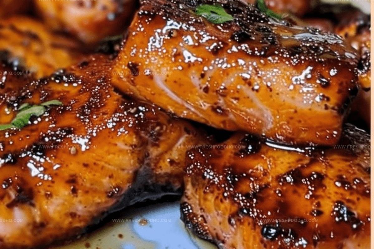 Air Fryer Hot Honey Salmon Bites Recipe