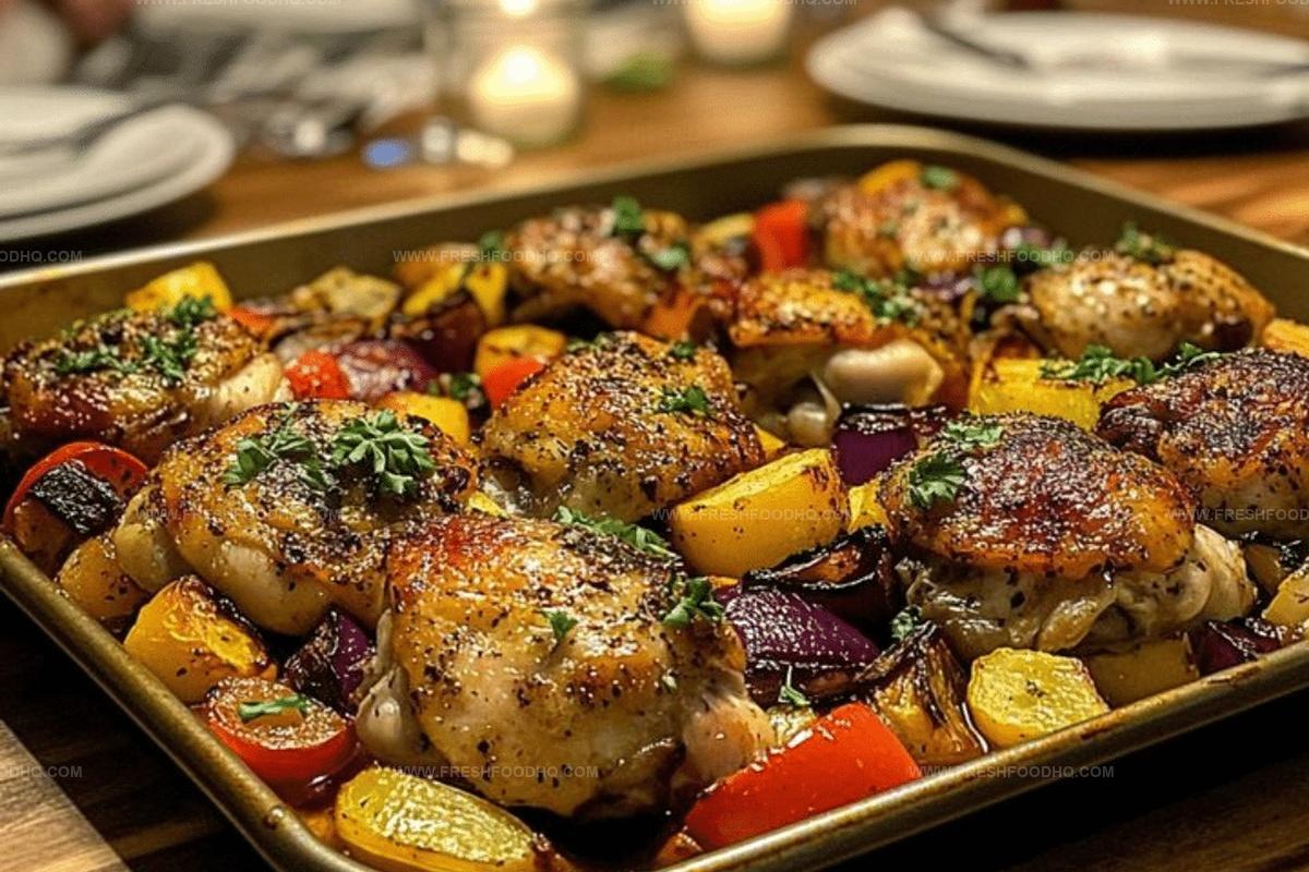 Sheet Pan Chicken and Veggies Recipe