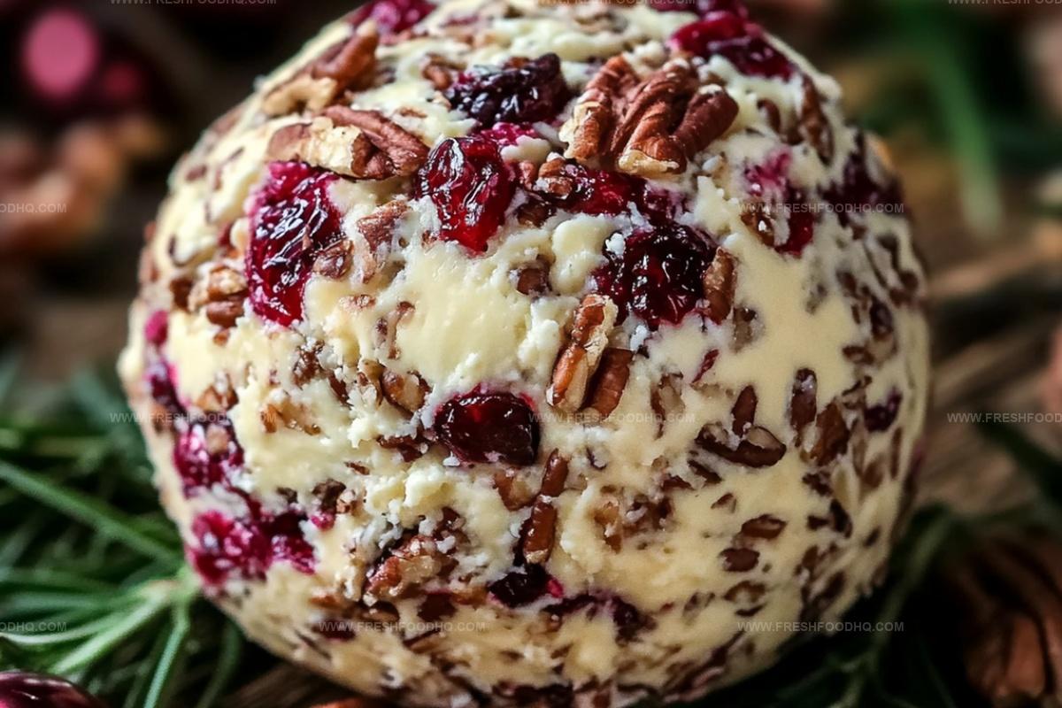 Cranberry Pecan Cheese Ball Recipe