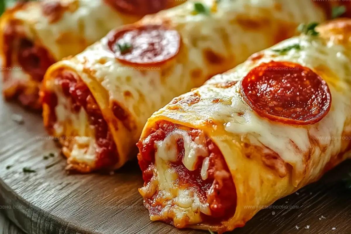 Cheesy Pepperoni Pizza Roll-Ups With Low-Carb Tortillas Recipe