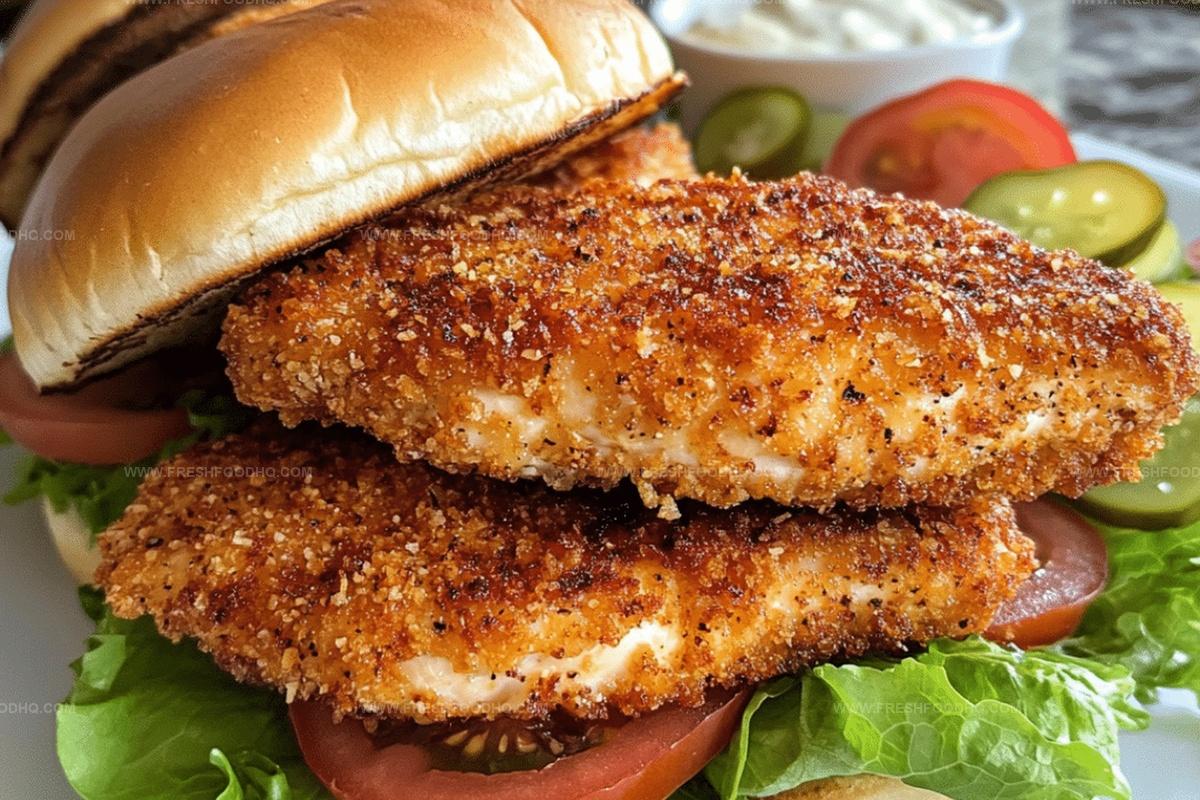 Juicy Air Fryer Chicken Sandwich with a Flavorful Coating Recipe
