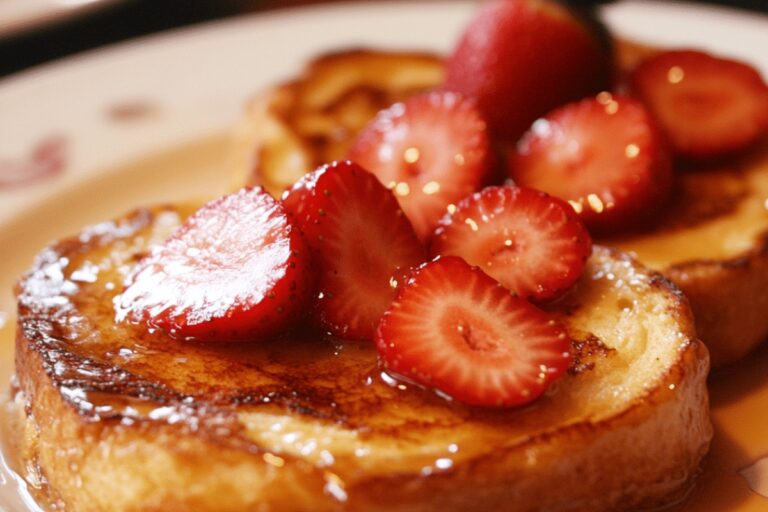 Creamy Strawberry Cheesecake Stuffed French Toast Recipe