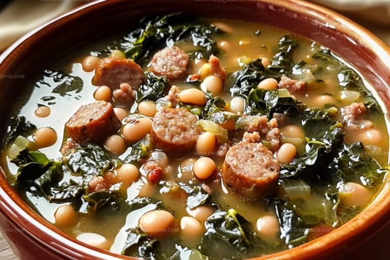 New Years Black-Eyed Pea Soup With Sausage & Collard Greens Recipe
