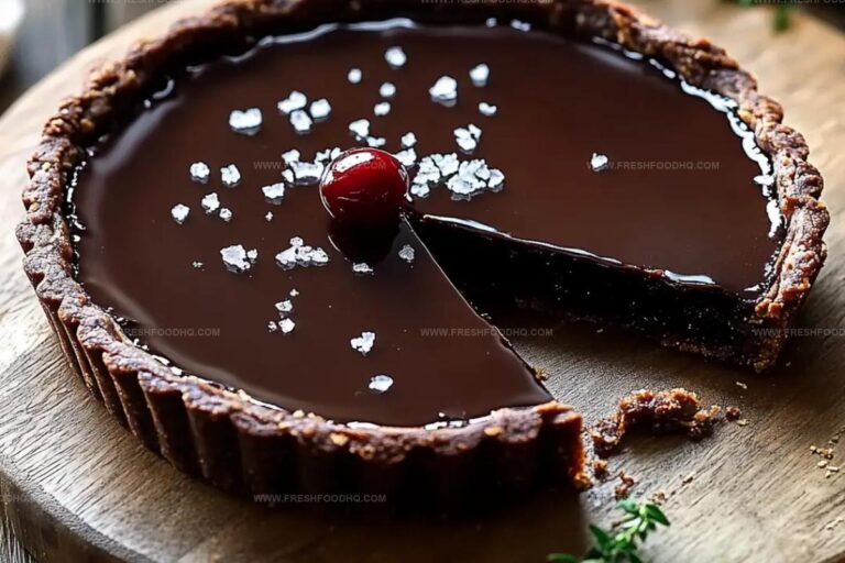 Salted Dark Chocolate Tart Recipe
