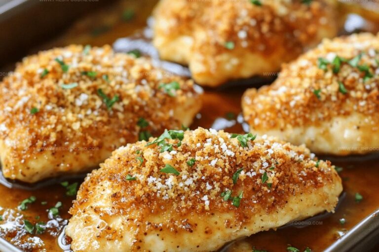 Crispy Baked Maple Dijon Chicken with a Sweet and Tangy Glaze Recipe