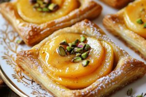 Peach Pistachio Frangipane Tarts Recipe