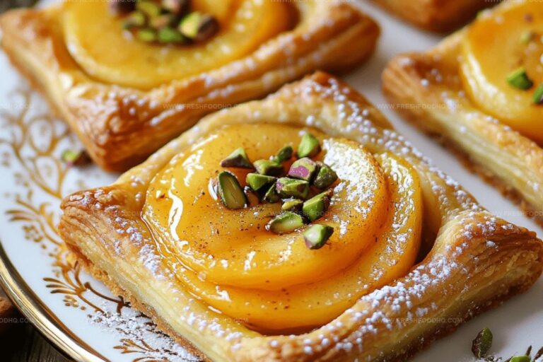 Peach Pistachio Frangipane Tarts Recipe