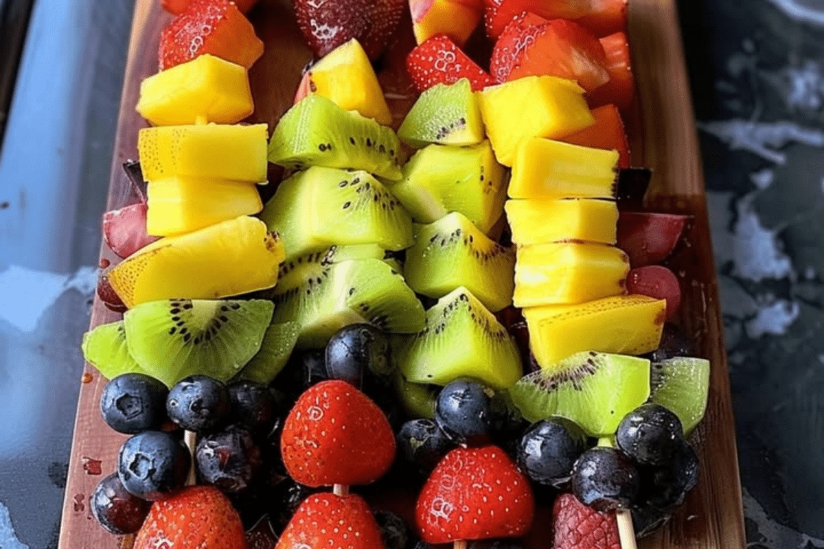 Rainbow Fruit Skewers Recipe