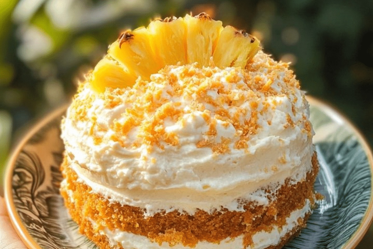 Hawaiian Pineapple Carrot Cream Cake Recipe