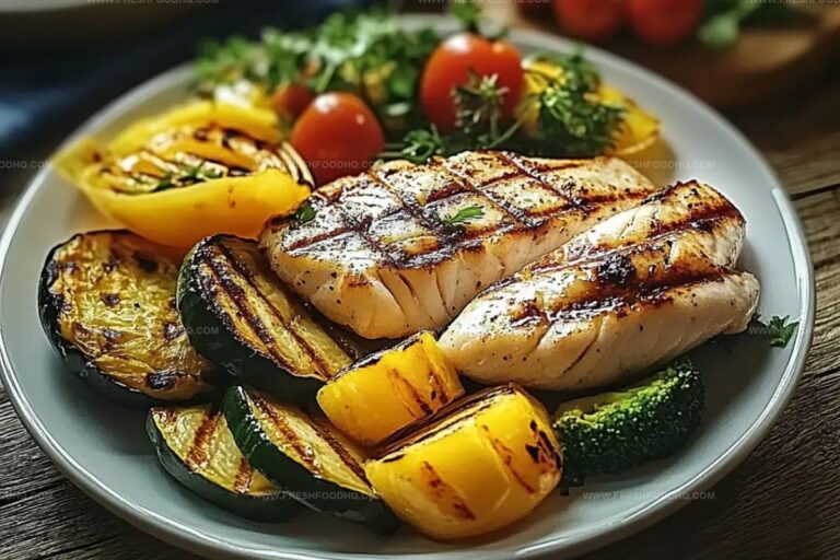 The Recipe Grilled Fish & Veggie Plate