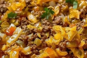 Cabbage and Ground Beef Skillet Recipe