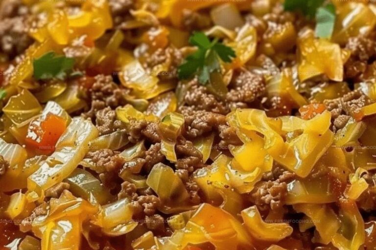 Cabbage and Ground Beef Skillet Recipe