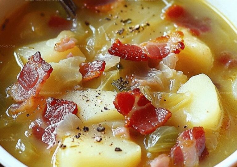 Easy Irish Bacon Cabbage and Potato Soup Recipe