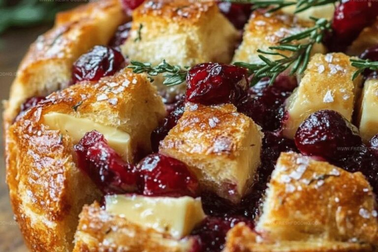 Pull-Apart Sourdough Brie and Cranberry Bread Recipe