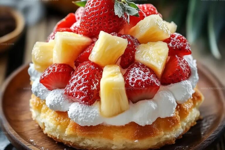 Tropical Strawberry Pineapple Shortcake Recipe