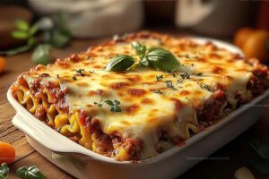 Classic Lasagna With Meat Sauce And Ricotta Recipe