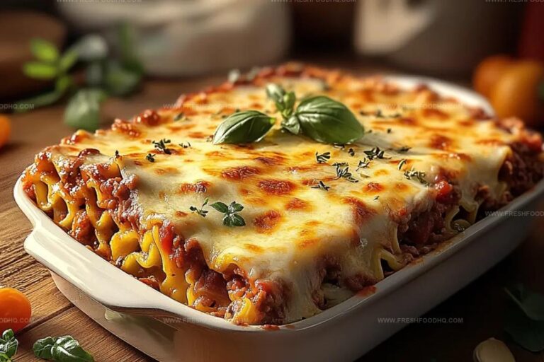 Classic Lasagna With Meat Sauce And Ricotta Recipe