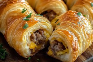 Breakfast Sausage Crescent Rolls Recipe