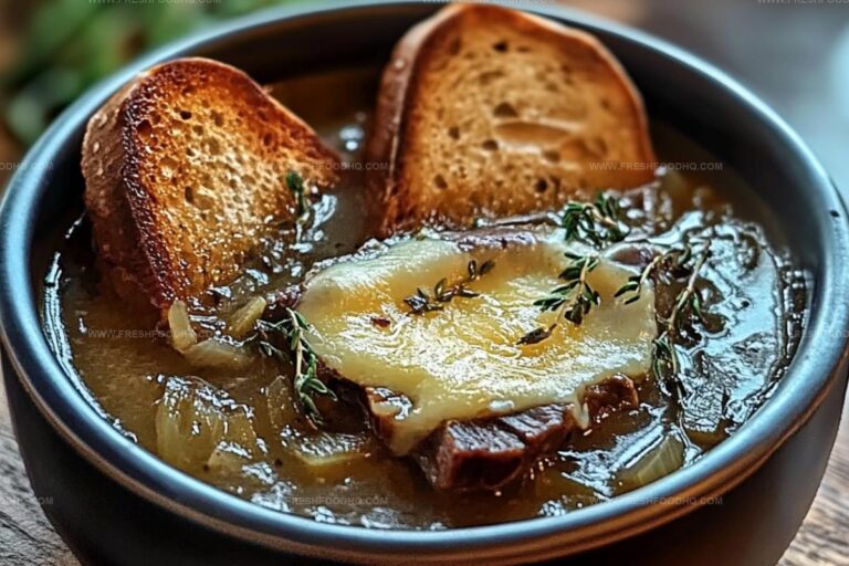 French Onion Short Rib Soup With Gruyere Toast Recipe