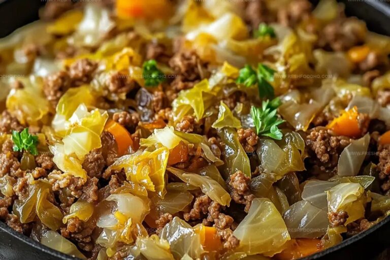 Hearty Ground Beef And Cabbage Skillet Recipe