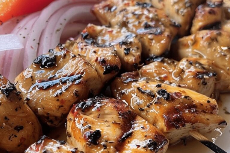 Green Chicken Souvlaki Recipe