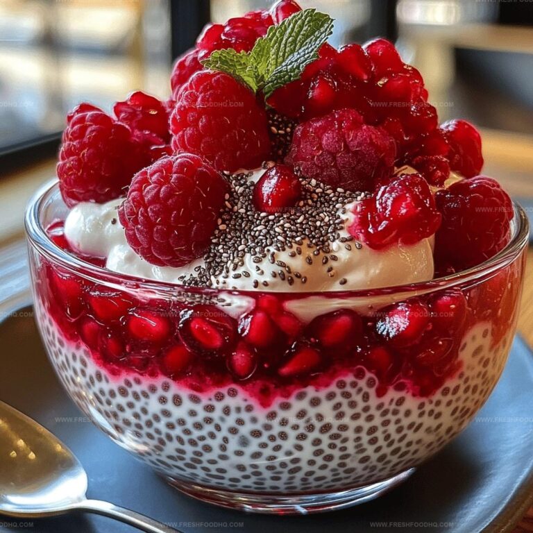 Pomegranate Raspberry Chia Dessert Recipe
