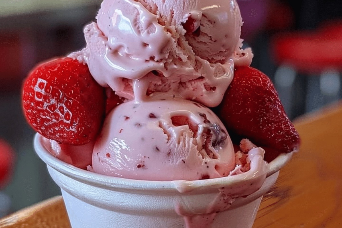 Strawberry Sensation Ice Cream Recipe