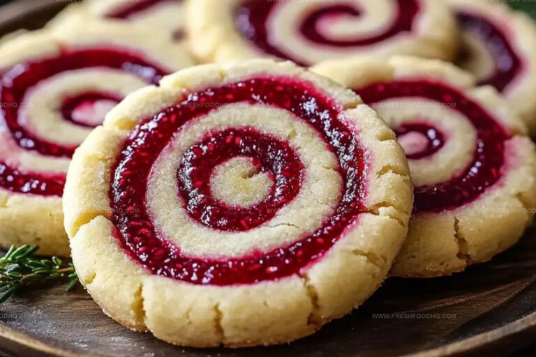 Raspberry Swirl Shortbread Cookies Recipe