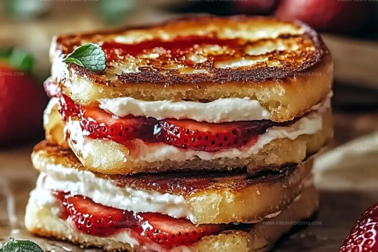 The Fried Strawberry Cheesecake Sandwiches Recipe