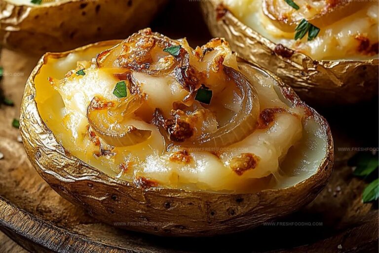 French Onion Baked Potatoes Recipe