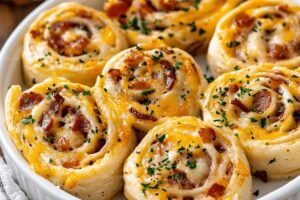 Bacon Cheddar Ranch Pinwheels Recipe