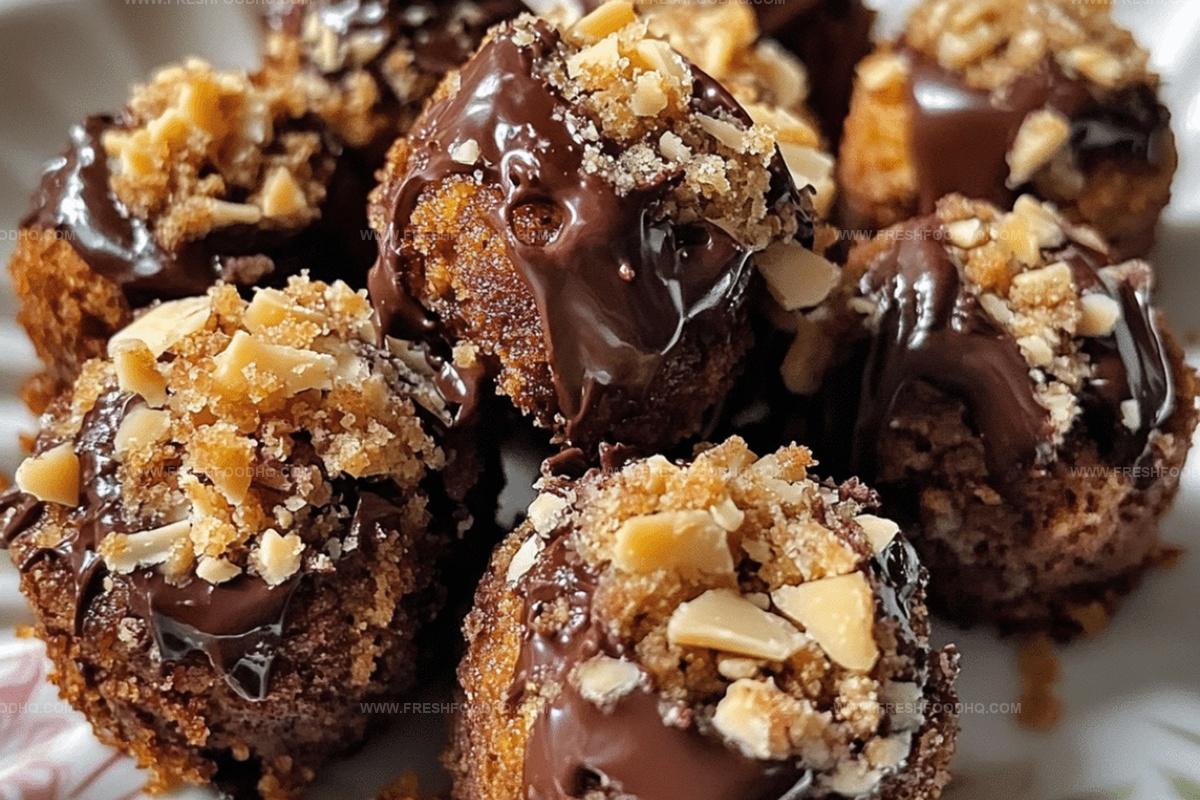 German Chocolate Poundcake Bites Recipe