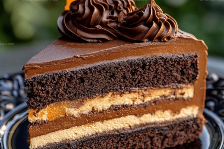 Chocolate Orange Cheesecake Layer Cake Recipe