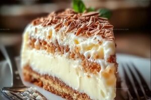 White German Chocolate Cake With A Cheesecake Center Recipe