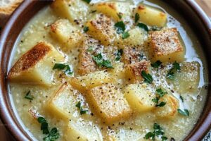 Roasted Garlic Potato Soup Recipe