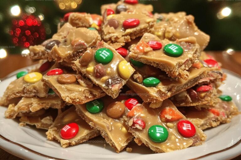 Christmas M&M Peanut Butter Clusters Recipe