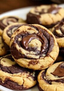 Peanut Butter Brownie Swirl Cookies Recipe