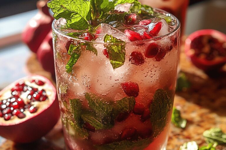 Winter Pomegranate Mojito Recipe