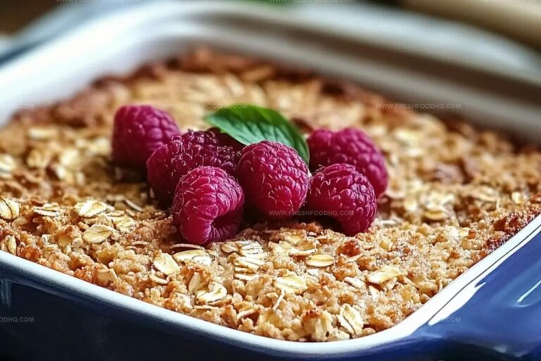 Homemade No-Flour, No-Sugar Oatmeal Breakfast Bake Recipe