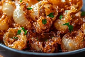 Crispy Mini Blooming Onions In The Air Fryer Recipe