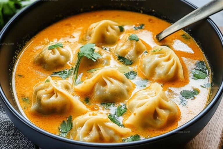 Thai Red Curry Dumpling Soup Recipe