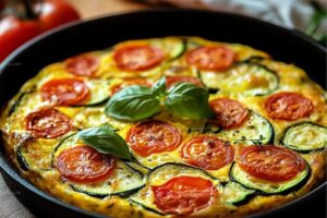 Zucchini And Tomato Frittata Recipe