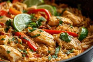 Creamy Fajita Chicken One-Pot Rice Recipe