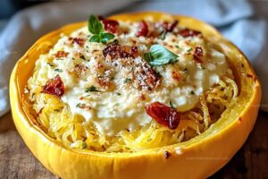 Baked Boursin Spaghetti Squash Recipe
