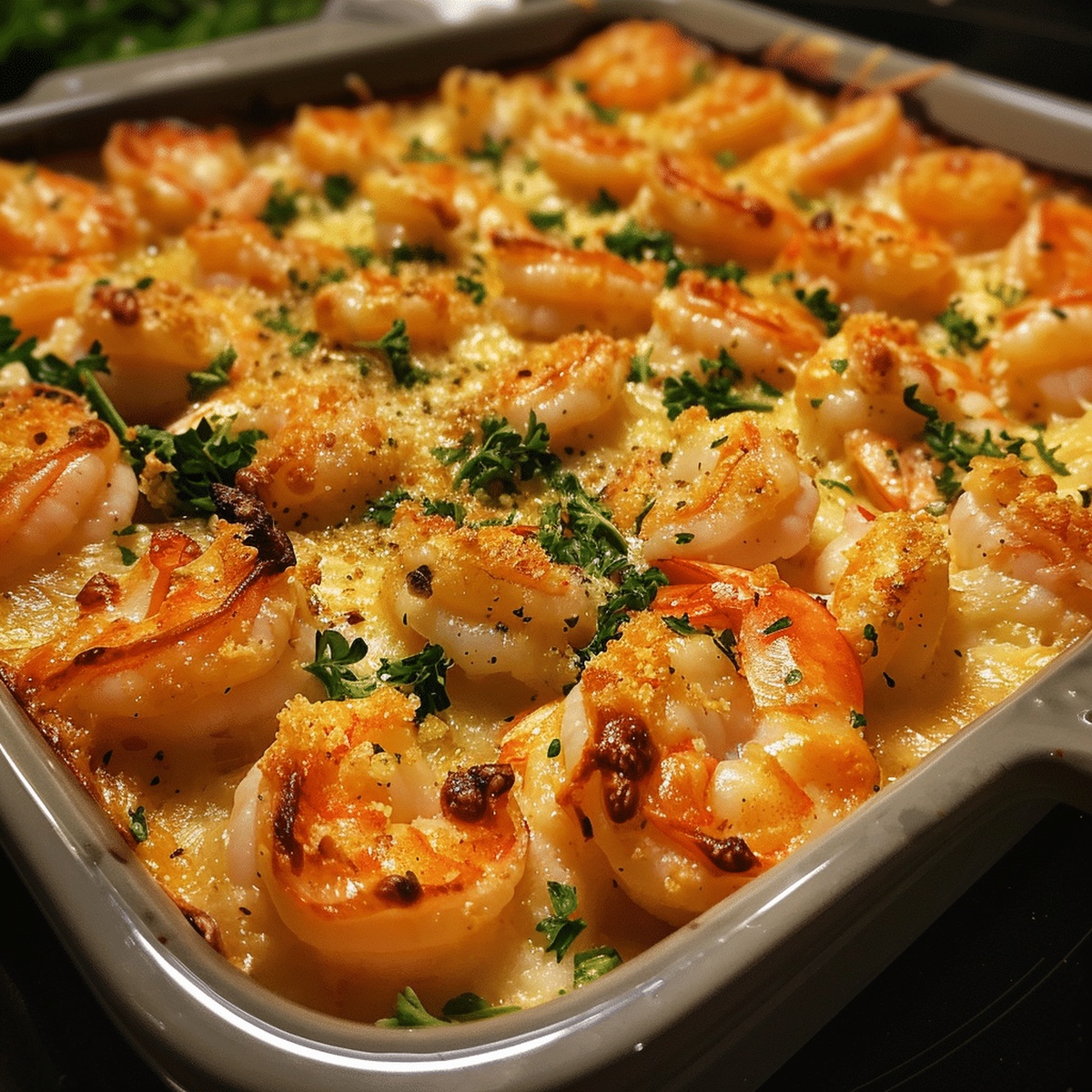 Cheesy Shrimp Bake Recipe