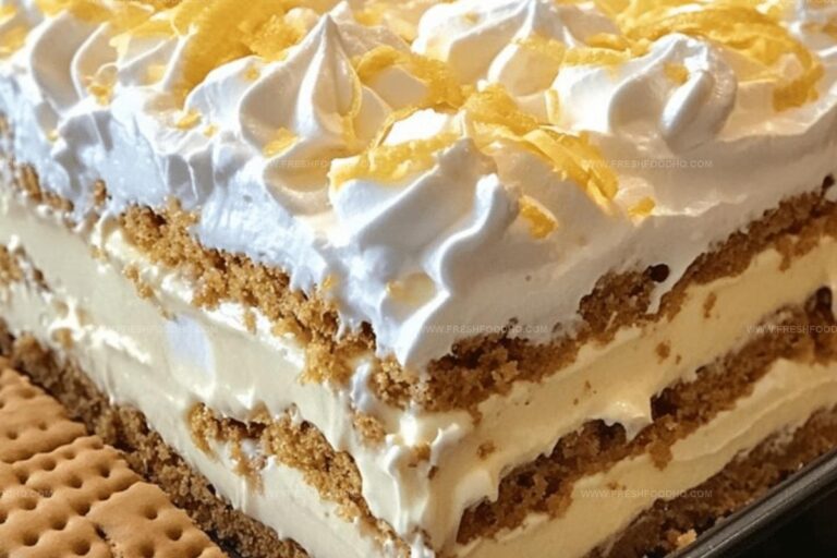 No-Bake Lemon Eclair Cake Recipe