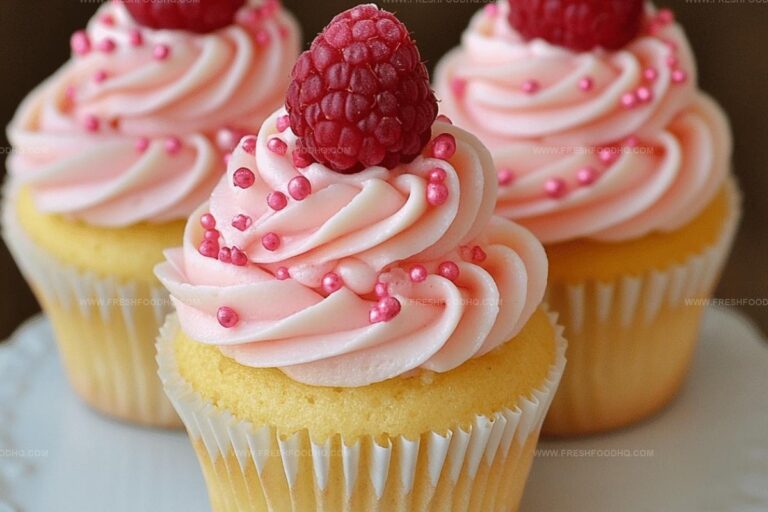Raspberry Lemon Heaven Cupcakes Recipe