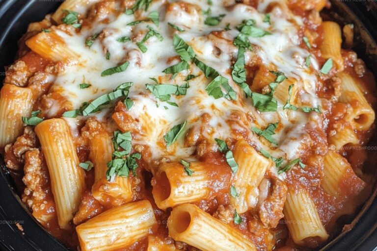 Crock Pot Baked Ziti Recipe