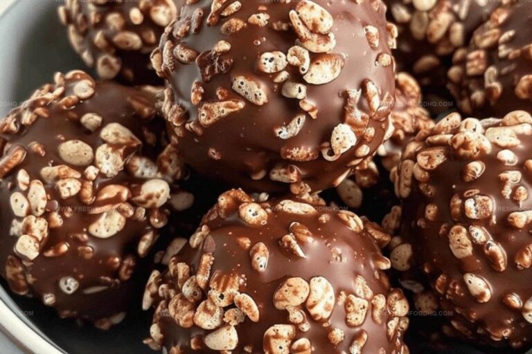 Chocolate Rice Krispie Balls Recipe